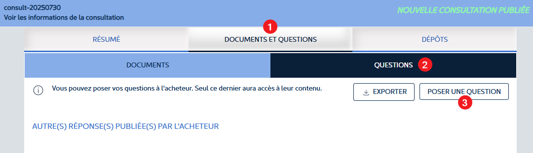 Poser une question