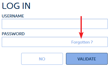 Forgotten password